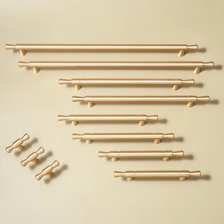 Contemporary Golden Brass Long Bar Pull – Kitchen and Furniture Cabinet Handle