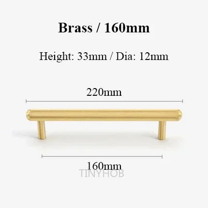 Durable Knurled Brass Handles – Antique Bronze T-Bar Pulls for Drawers