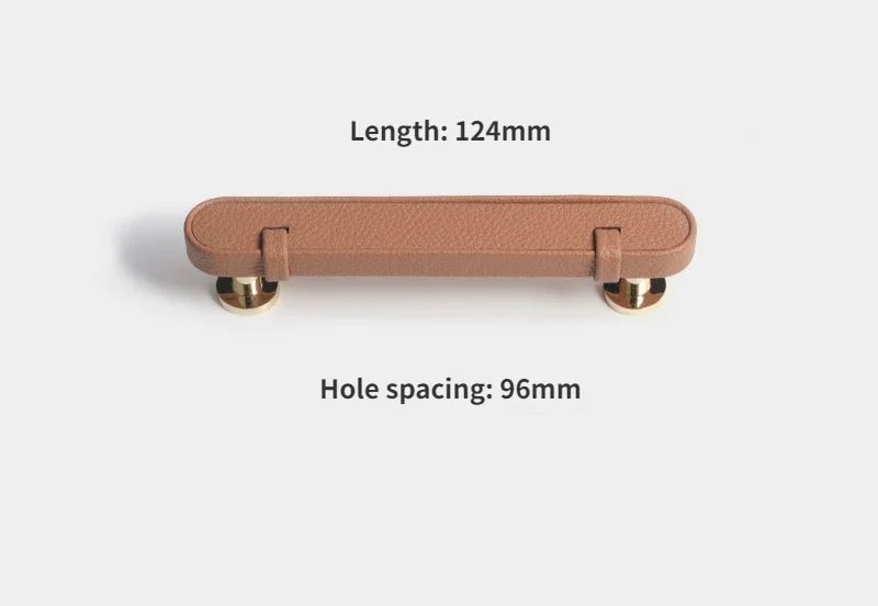 High-Quality Leather & Zinc Alloy Handles – Modern Cabinet Pulls