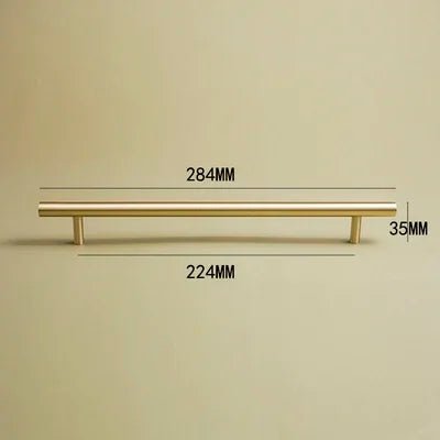 Premium Matte Black Brass Cabinet Pulls – 5" T-Bar Handles