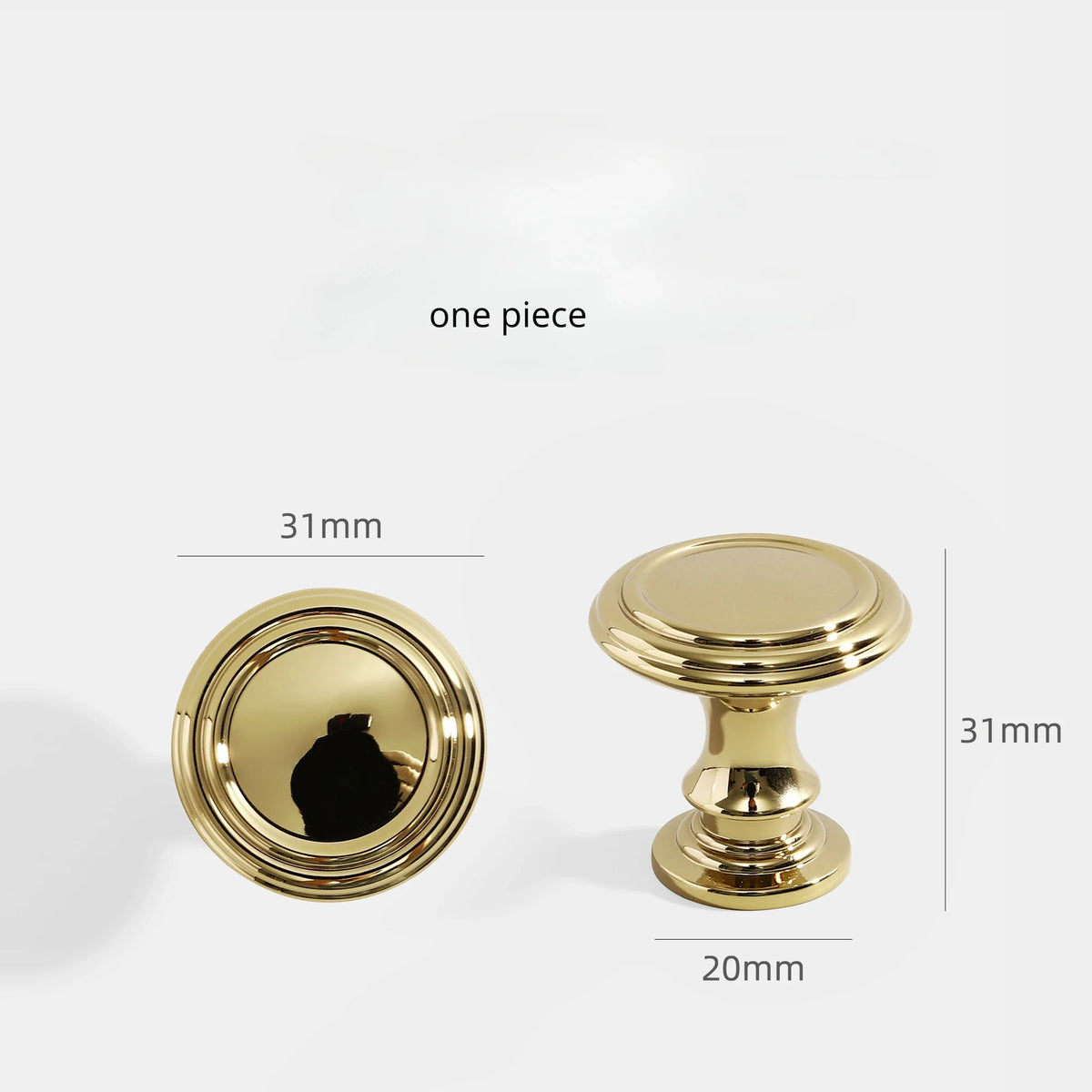 High-Quality Nordic Brass Cabinet Pulls – 5" Handles for Drawers
