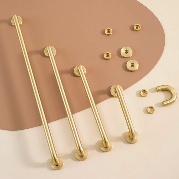 Elegant Nordic Brass Pulls for Cabinets – 2.5" to 15.7"
