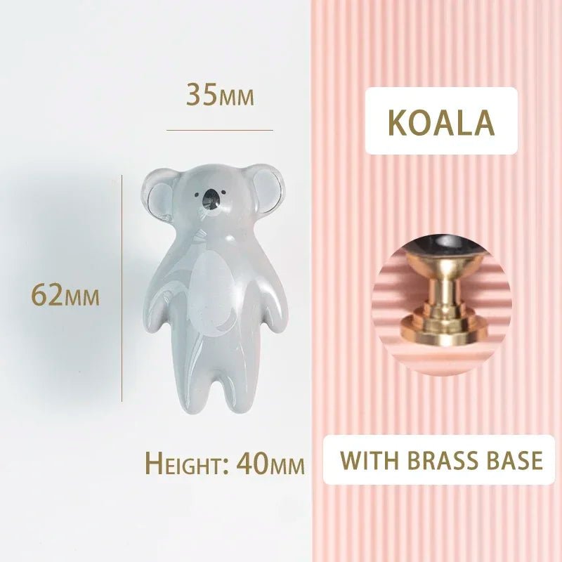 High-Quality Panda Ceramic Knobs – Kids Handles for Modern Cabinets