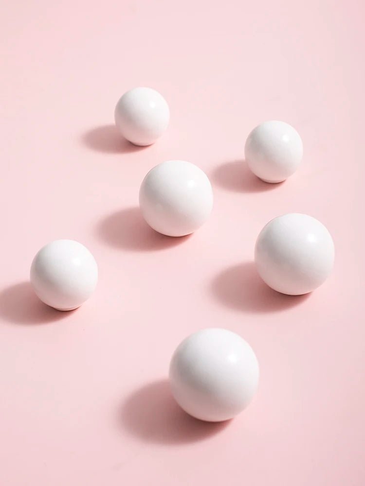 High-Quality Pink Ceramic Ball Knobs – 2.5" Modern Pull Handles
