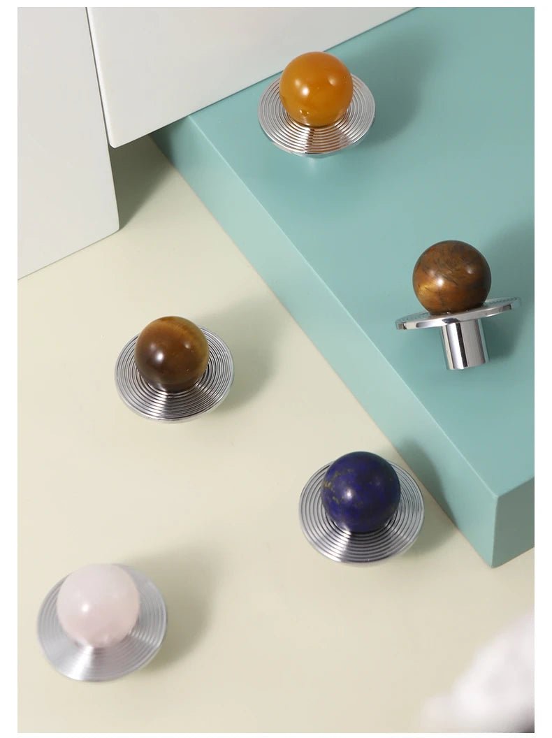 Sleek Pink Crystal Chrome Knobs – 5" Pull Handles for Modern Drawers