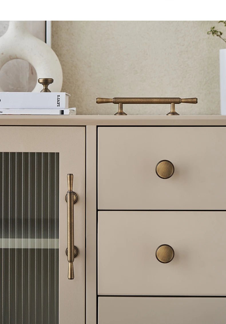 Premium Retro Brass Cabinet Handles – T-Bar Design