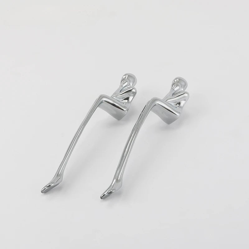 Sleek Silver Brass European Style Knobs – Cabinet Pull Handles