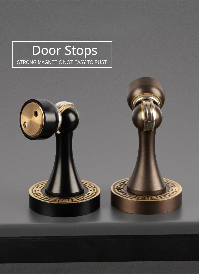 Durable Solid Brass Door Stopper – Wall Mount for Heavy Duty Use