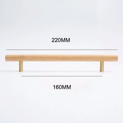 Stylish Solid Walnut Knobs – Modern Pull Handles for Wooden Drawers