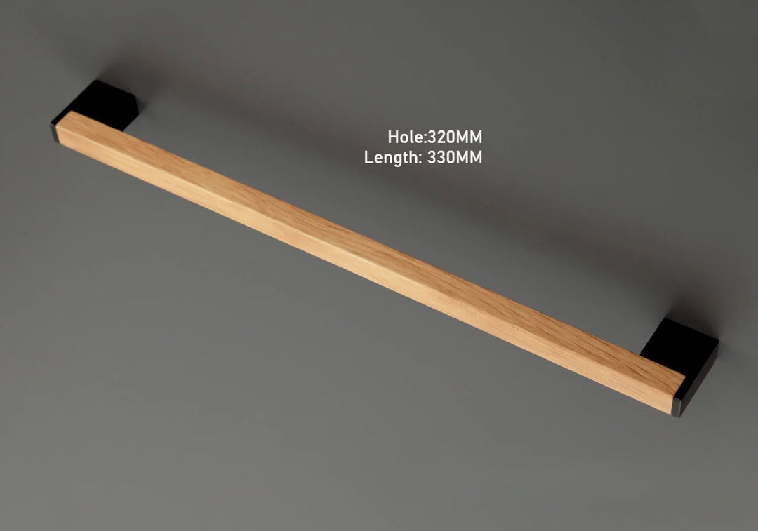 Contemporary White Oak Wood Pull Handle for Kitchen Cabinets