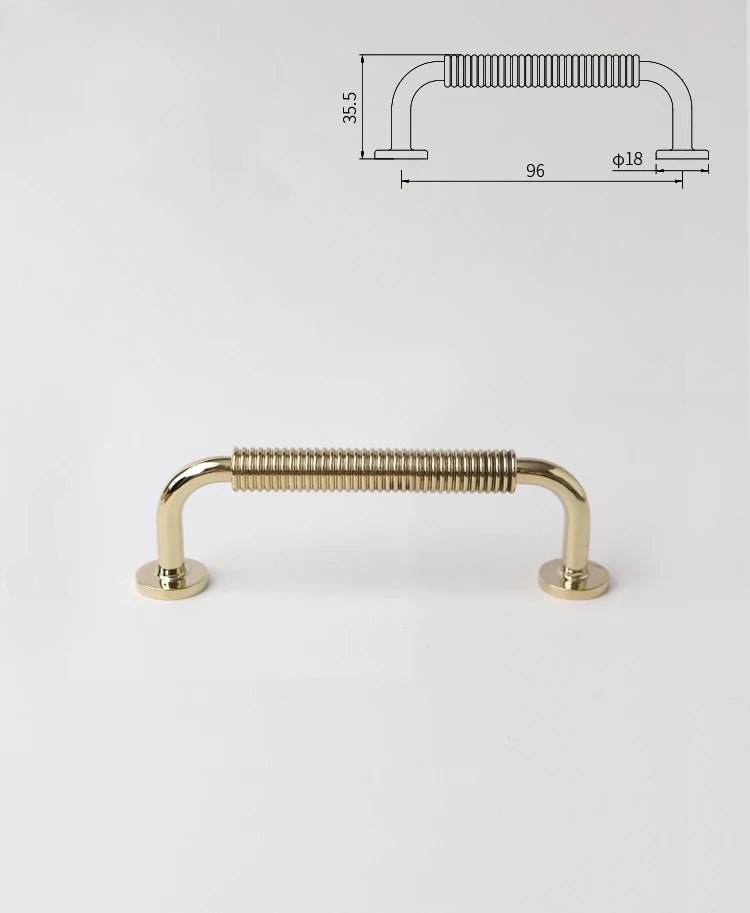 Coastal Style Brass Pull – Nautical Rope Design  