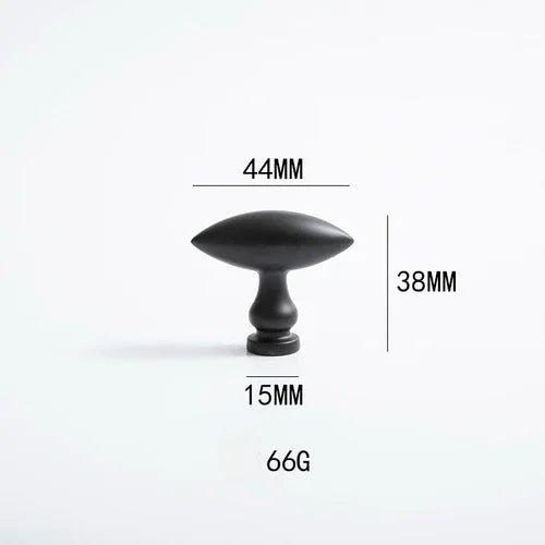 Contemporary Matte Black Brass Knobs with Gold Accent Pulls