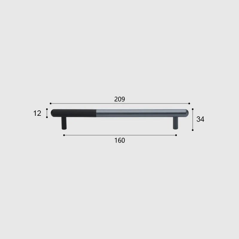 Brown Aluminum T-Bar Pull – Matte Finish  