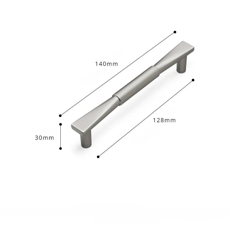 Gold Finish Handle - Modern Bowknot Design