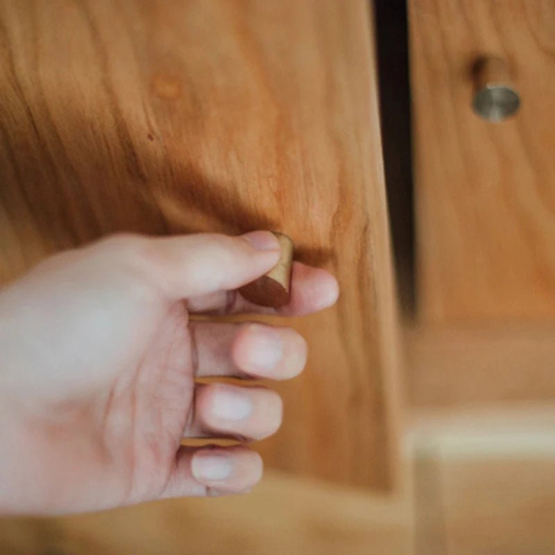 Brass Dresser Knob – Gold Cabinet Drawer Pull  