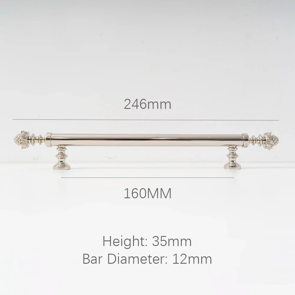 Stylish 5-Inch Gold Brass Handle for Wardrobe Drawers