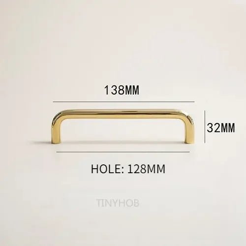 Elegant Gold Brass Minimalist Handles – Pulls for Cabinets 5"-12.6"