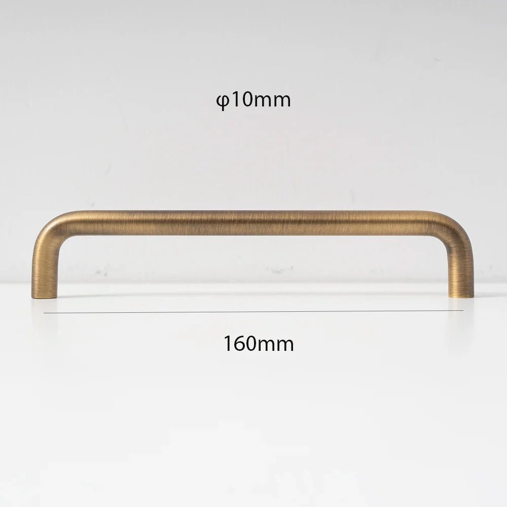 Minimalist Bronze Pulls for Small Cabinet Knobs and Drawers
