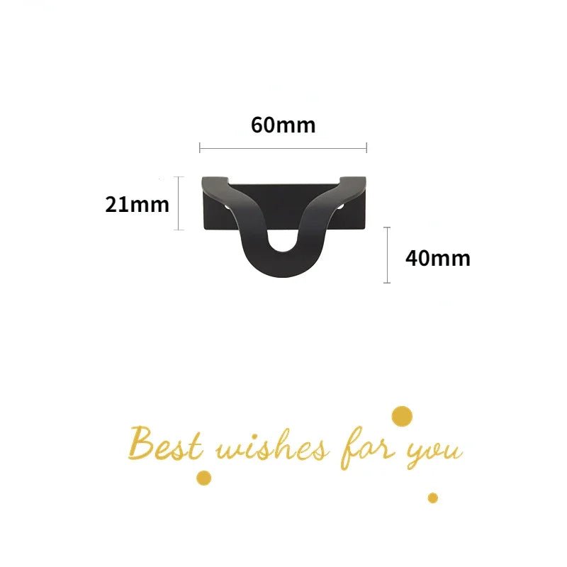 Contemporary Brass Handle – Flush Mount Invisible Pull  