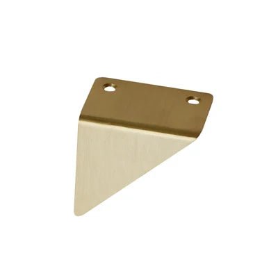 Modern Triangle-Style Brass Cabinet Pull  