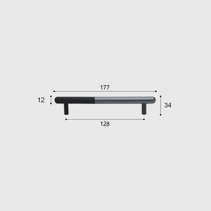 Brown Drawer Pull – Minimalist Aluminum Finish  