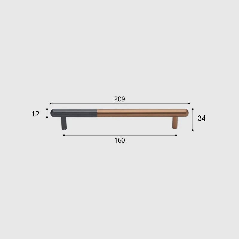 Modern Drawer Handle – Brown Matte Aluminum  