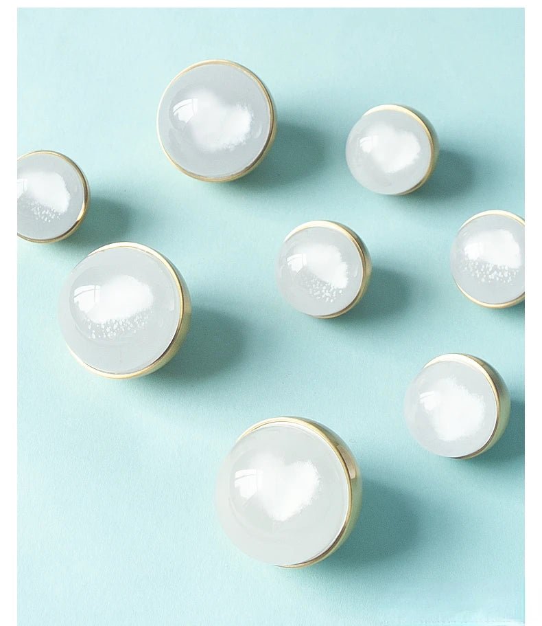 Sleek Modern Ball Knobs – Acrylic & Brass Pulls for Cabinet Drawers