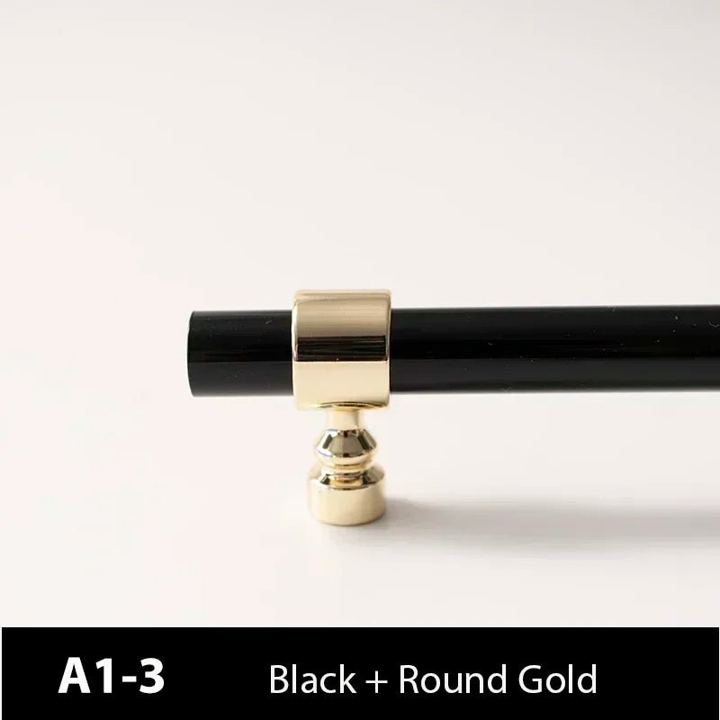 Durable Black Acrylic Drawer Pull for Kitchen and Bathroom Design