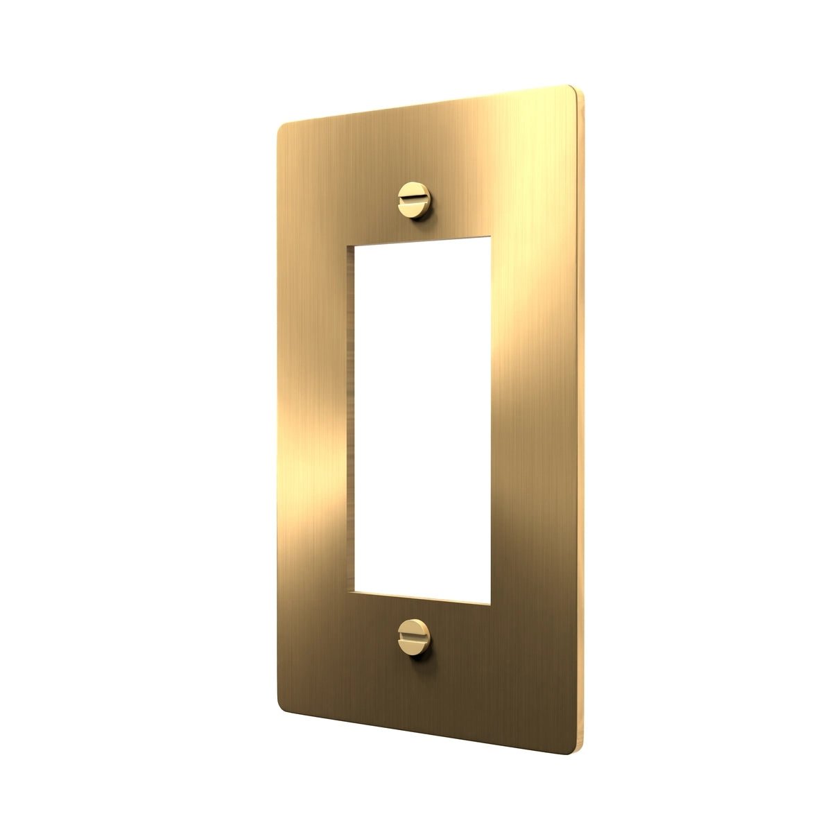Brass Decora Wall Plate - GFCI Switch Cover