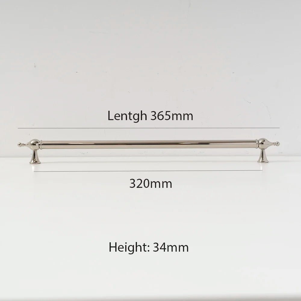 Sleek Zinc Alloy Modern Bright Nickel Handle – Cabinet and Furniture Pull