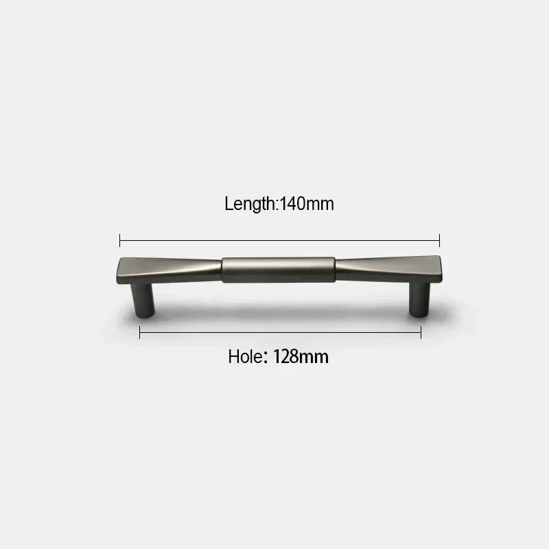 Matte Gold Zinc Pull - Bowknot Cabinet Design
