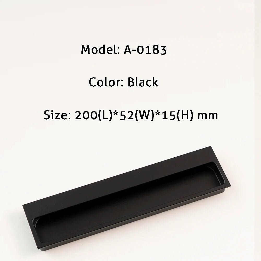 Hidden Handle for Sliding Door – 15.75" Black  