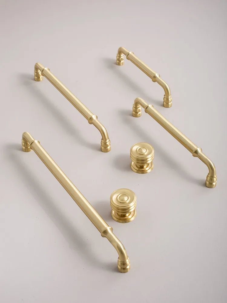 High-Quality Gold Solid Brass Knobs – Modern Furniture Pulls