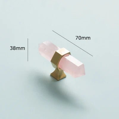 Luxury Crystal & Brass Cabinet Knobs for Modern Furniture