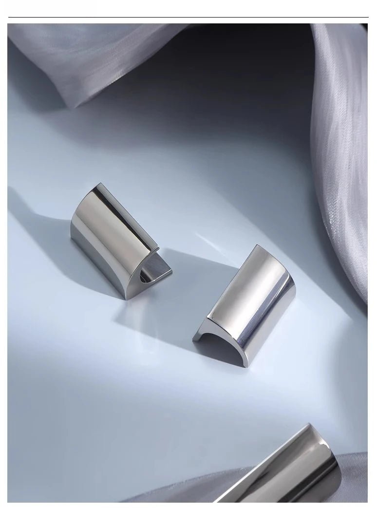 Elegant Invisible Nickel Handles for Seamless Cabinet Pulls