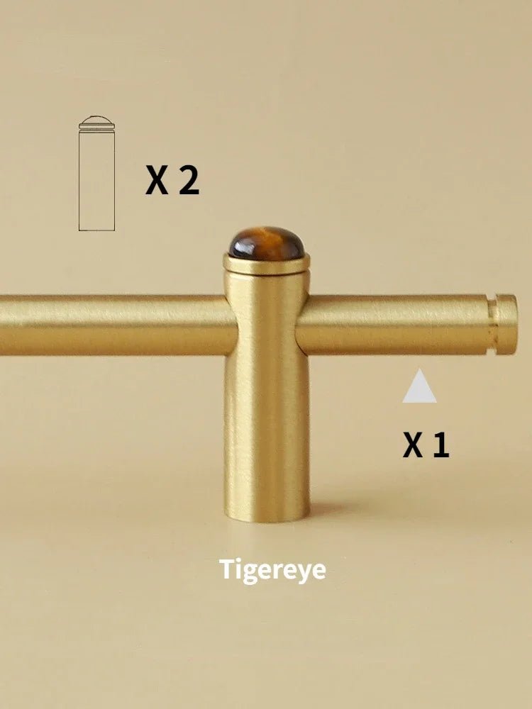 Kitchen Cabinet Pull - Jade Brass Adjustable Handle