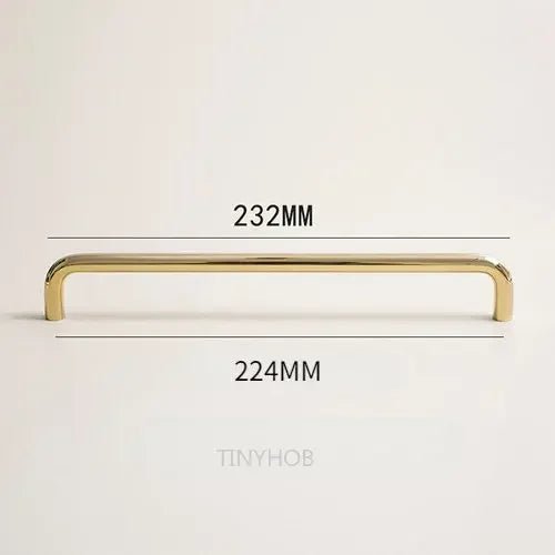 Modern Minimalist Brass Handles for Cabinets – Gold Pulls 5"-12.6"