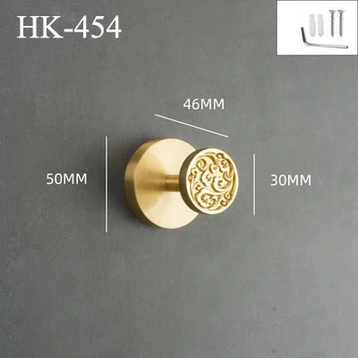 Stylish Nordic Brass Wall Hooks for Hallways – Dragonfly, Bird, Antler