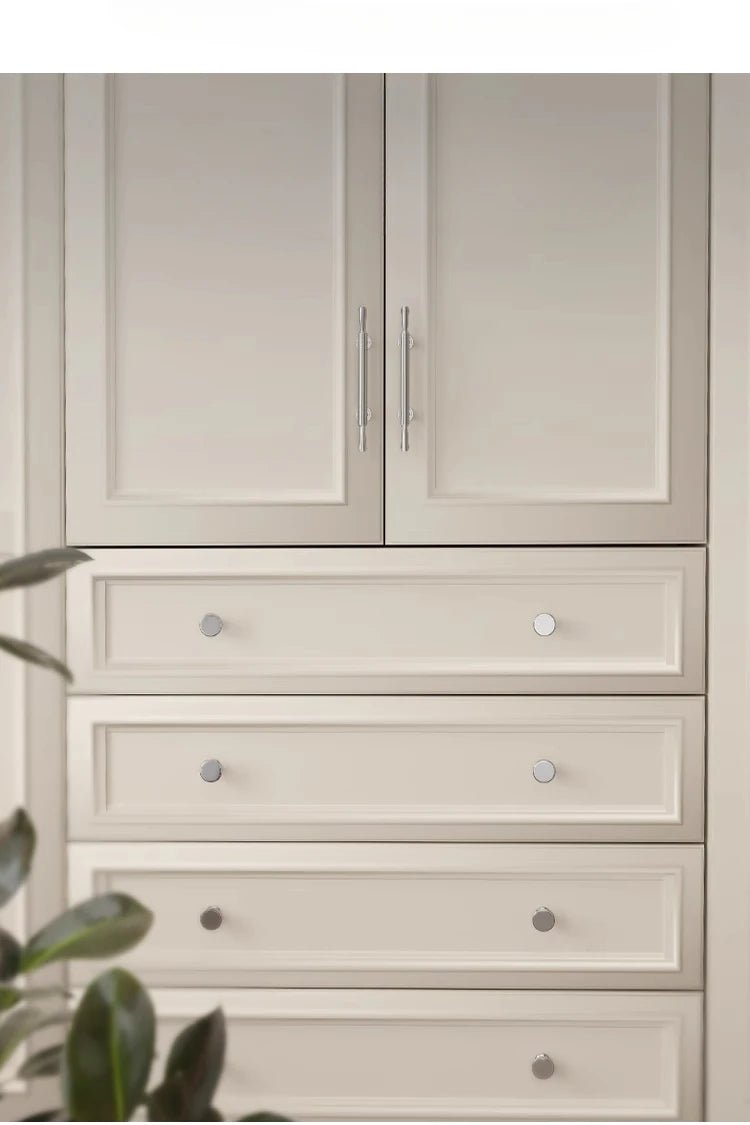 Sleek Modern Silver Brass Pulls – Luxury Cabinet Knobs