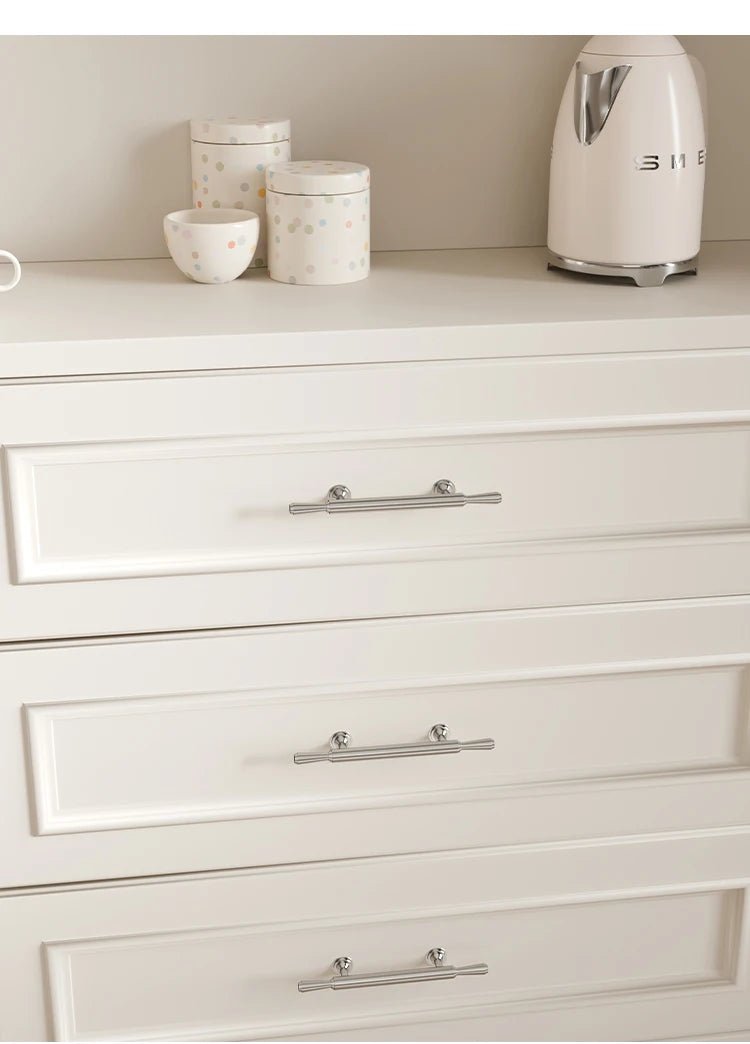 Elegant Modern Silver Brass Cabinet Knobs – Luxury Pulls