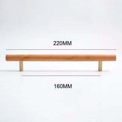Premium Solid Walnut Cabinet Knobs – Wooden Pull Handles for Furniture