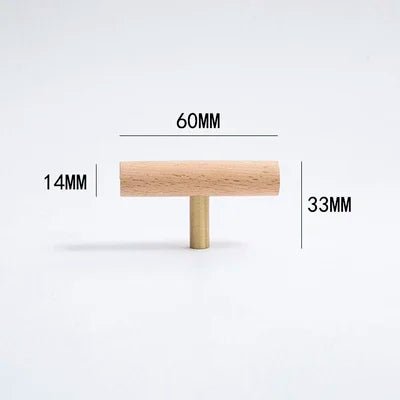 Contemporary Solid Walnut Cabinet Knobs – Modern Wooden Pulls