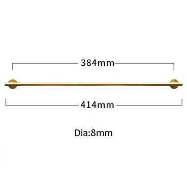Premium Brass Cabinet Bar – 20" Gold Finish  
