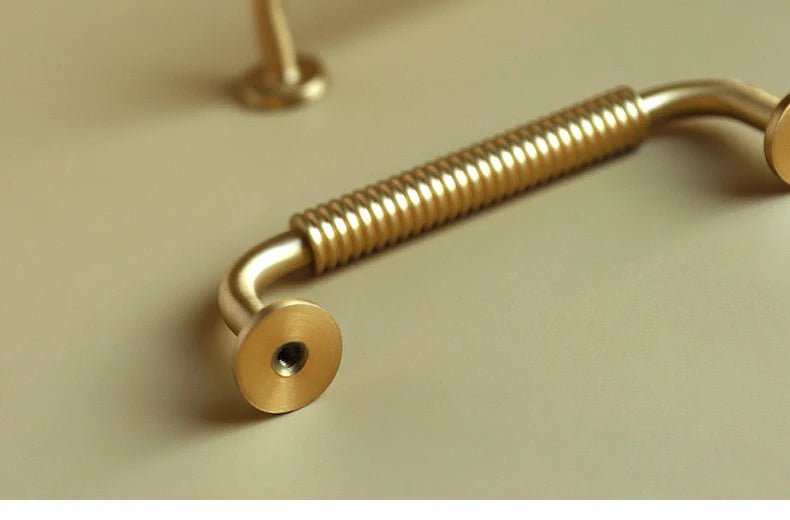 Thread-Line Brass Handles - Modern T-Bar Pulls