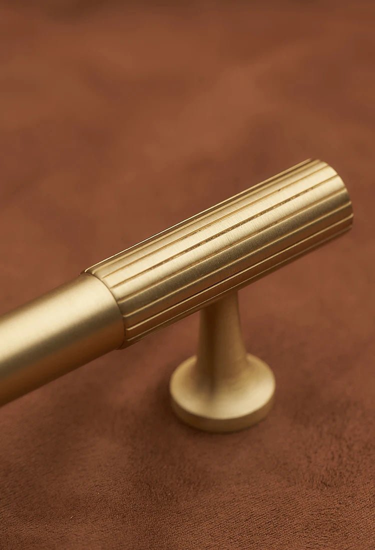 Stylish Vertical Line Brass Handles for Modern T-Bar Pulls