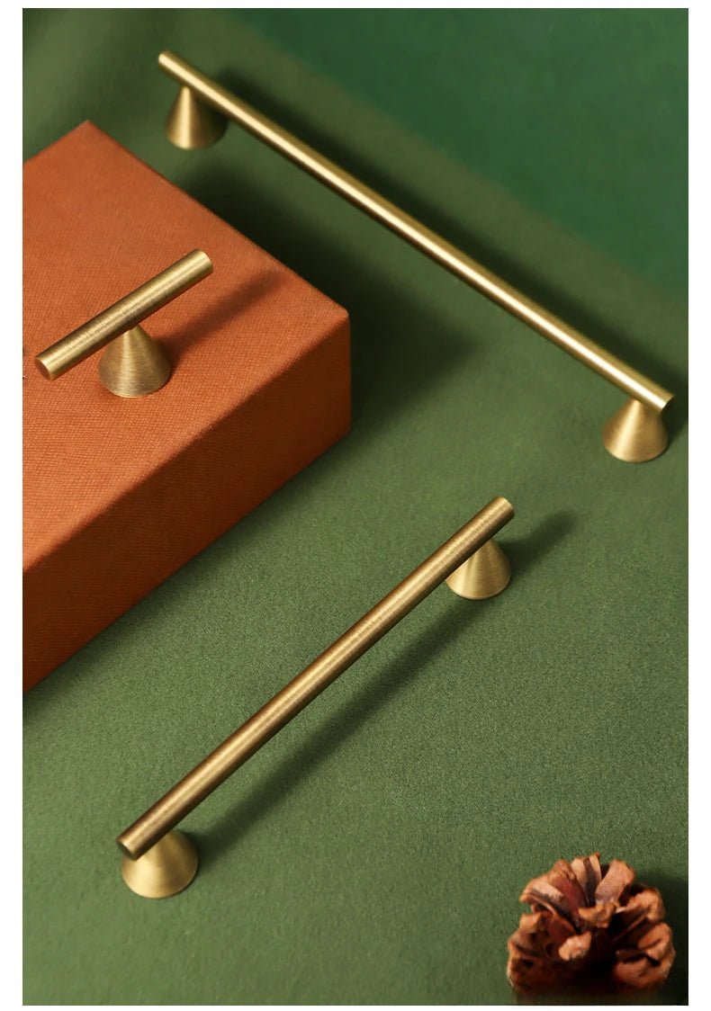 Vintage Brass T-Bar Handles – Bronze Cabinet Pulls