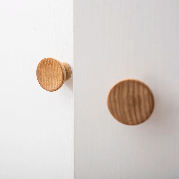 Durable Natural Walnut Drawer Pulls for Wooden Cabinet Handles