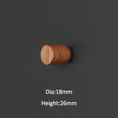 Modern Organic Wood Knob – Soft Edge Pull  