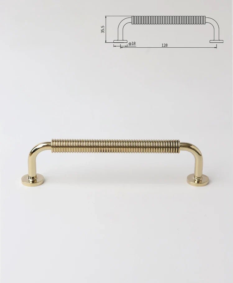 Seaside-Themed Brass Handle – Rope Cabinet Pull  