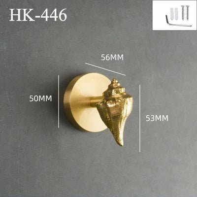 Decorative Nordic Brass Wall Hooks – Dragonfly, Bird, Antler for Entryways